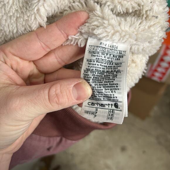 Carhartt Sherpa-Lined Wildwood Jacket “Dried Rose Pink” - Picture 12 of 14